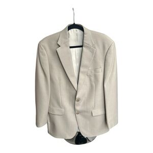 Lauren Ralph Lauren Men’s 2 Button Blazer Sport Coat Cream Size 42L